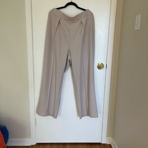 H&M Cream Wide-Leg Women's Pants